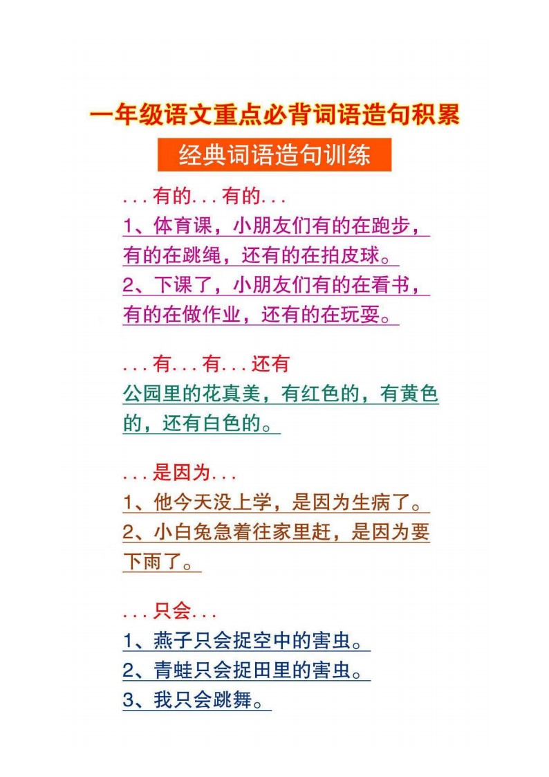 7.19一上语文-必背造句仿句积累_02