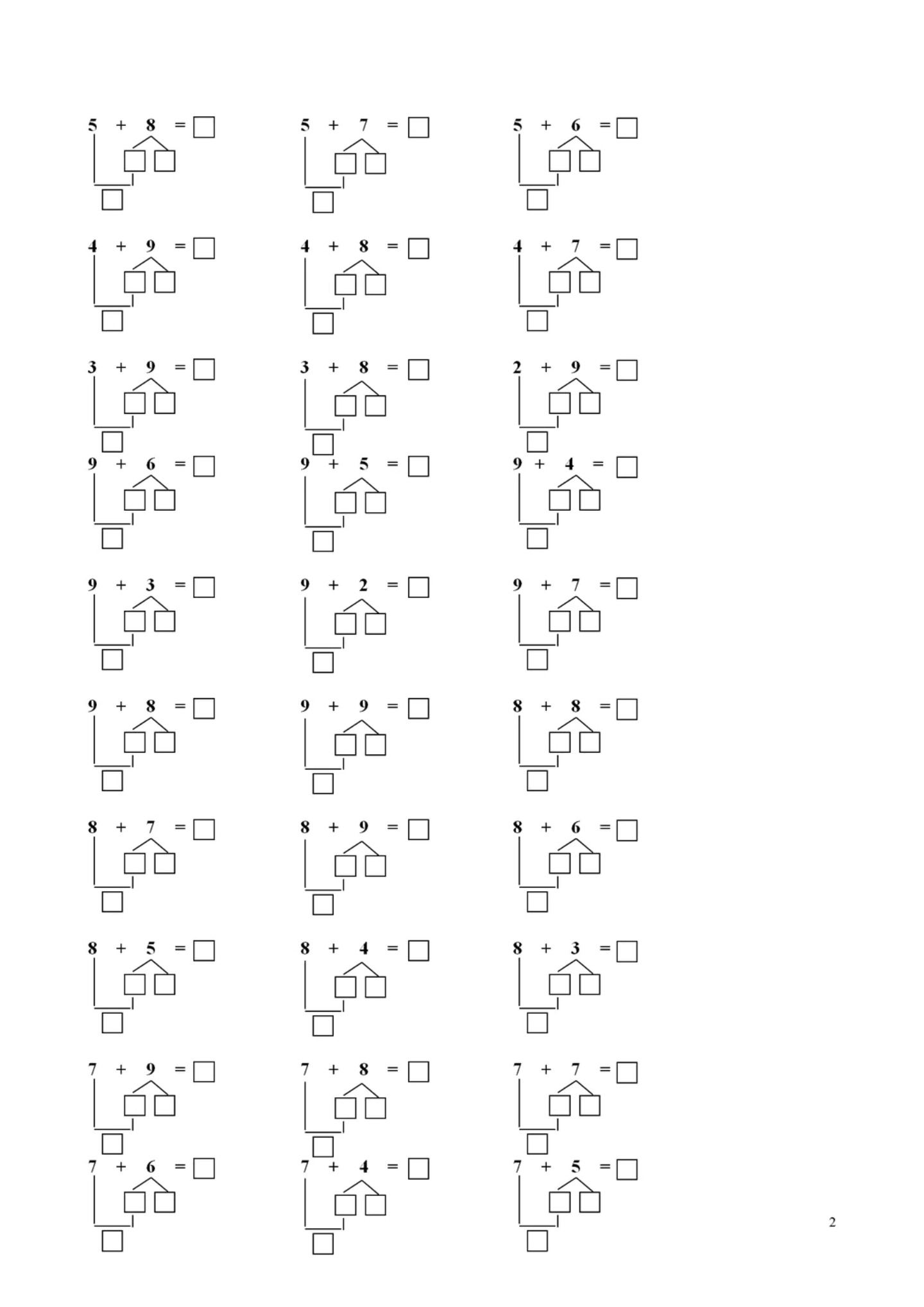 7.7幼小衔接一年级上册数学凑十法练习_02