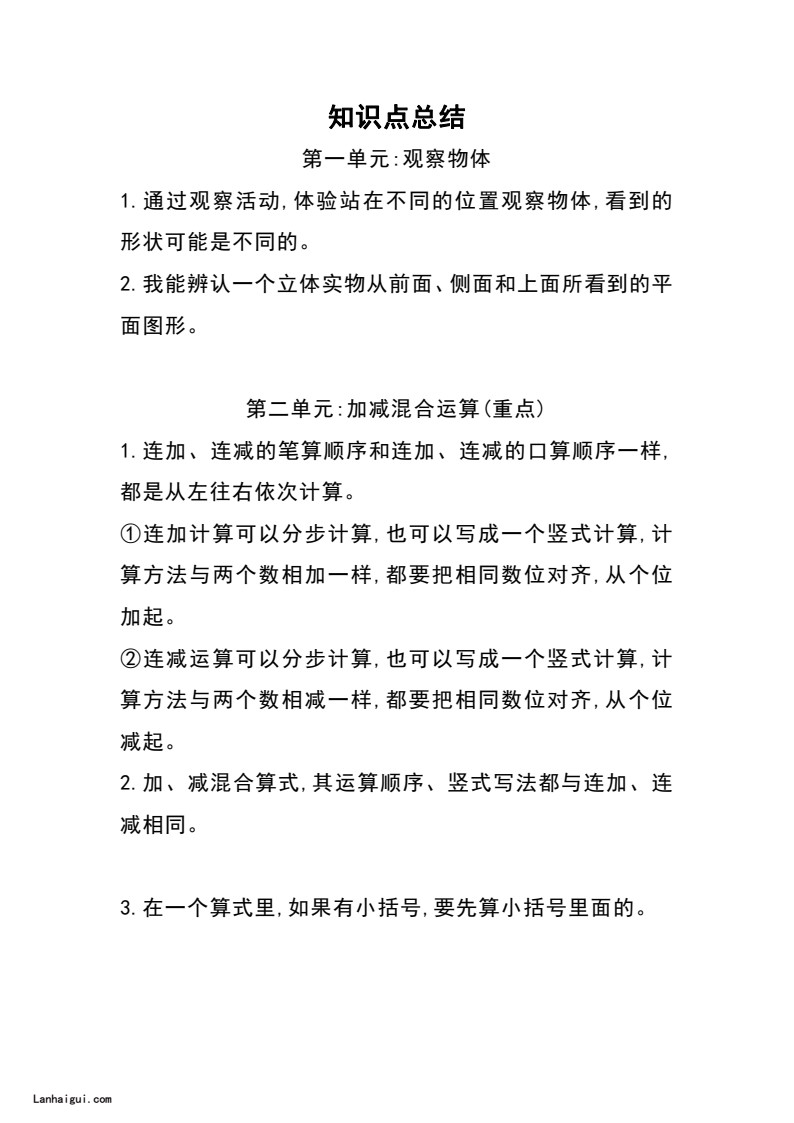 二（上)冀教版数学知识点重点汇总(lanhaigui.com)_02