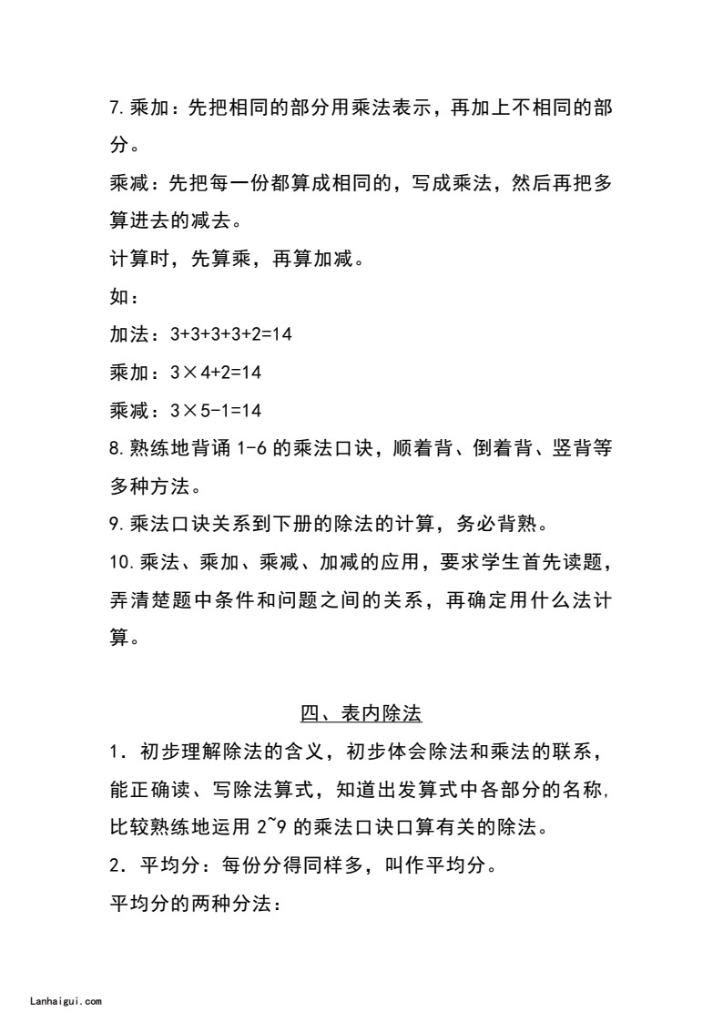 二（上）苏教数学知识点重点汇总(lanhaigui.com)_03