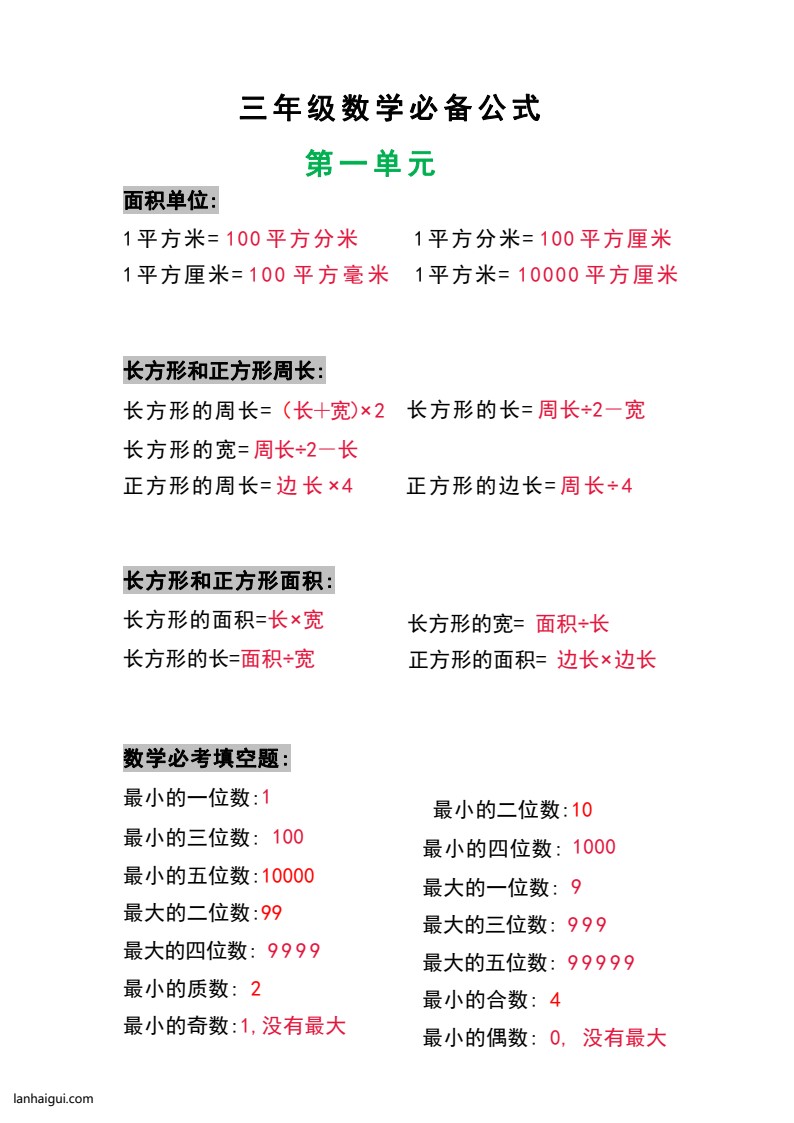 三年级数学上册必背公式(lanhaigui.com)_001