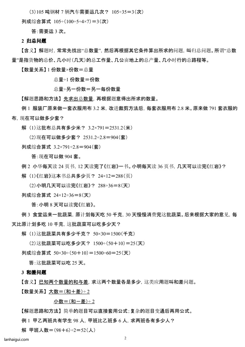（精品）小学数学典型应用题精讲宝典(1)(lanhaigui.com)_02