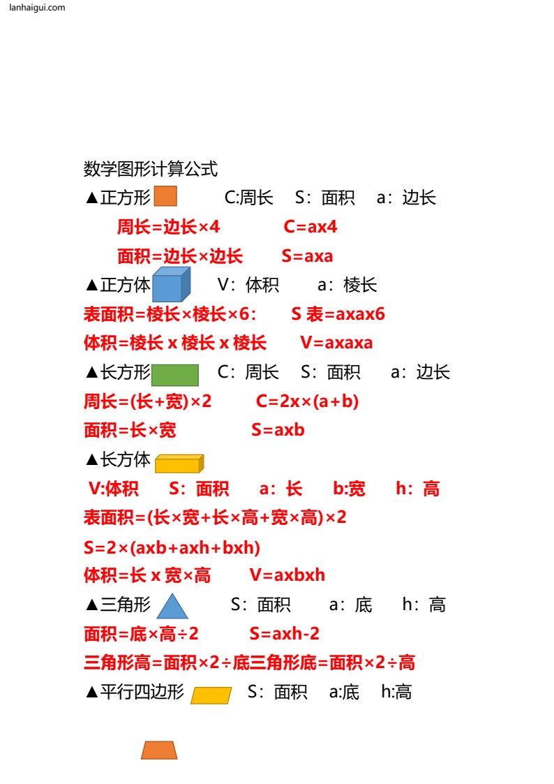 四年级上册数学必备公式大全(1)(lanhaigui.com)_003