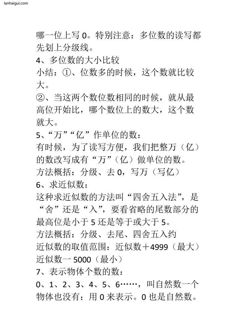 小学四年级数学上册必背知识点(lanhaigui.com)_02